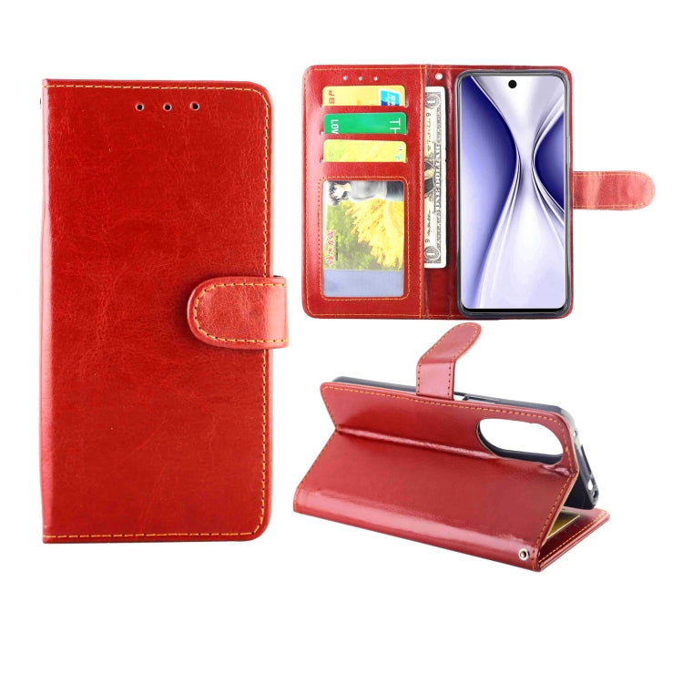 For Honor X20 SE Crazy Horse Texture Leather Horizontal Flip Protective Case with Holder & Card Slots & Wallet & Photo Frame
