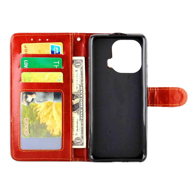 For Xiaomi Mi 11 Pro Crazy Horse Texture Leather Horizontal Flip Protective Case with Holder & Card Slots & Wallet & Photo Frame