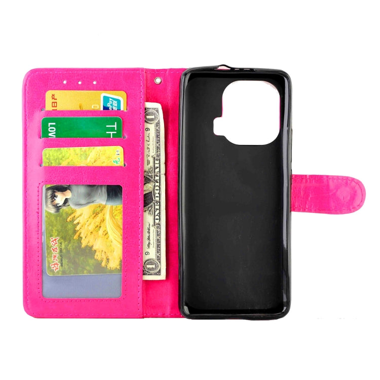 For Xiaomi Mi 11 Pro Crazy Horse Texture Leather Horizontal Flip Protective Case with Holder & Card Slots & Wallet & Photo Frame