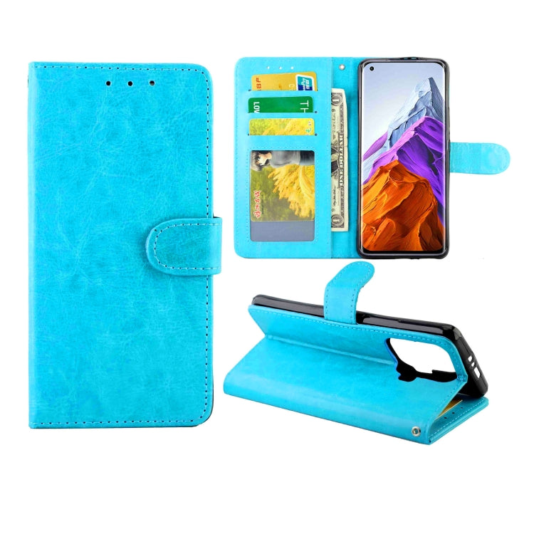 For Xiaomi Mi 11 Pro Crazy Horse Texture Leather Horizontal Flip Protective Case with Holder & Card Slots & Wallet & Photo Frame