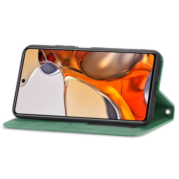 For Xiaomi Mi 11T / 11T Pro Retro Skin Feel Magnetic Horizontal Flip Leather Case with Holder & Card Slots & Wallet & Photo Frame