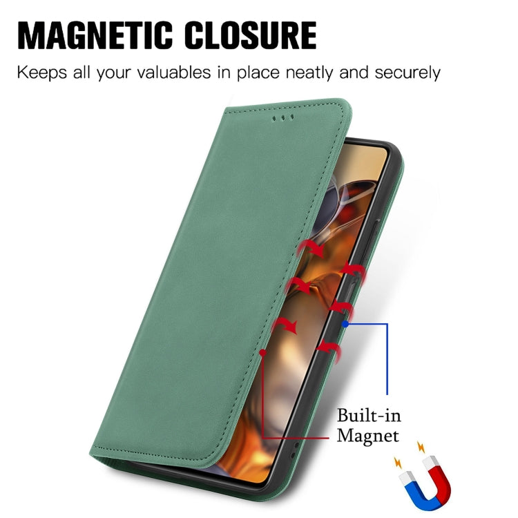 For Xiaomi Mi 11T / 11T Pro Retro Skin Feel Magnetic Horizontal Flip Leather Case with Holder & Card Slots & Wallet & Photo Frame