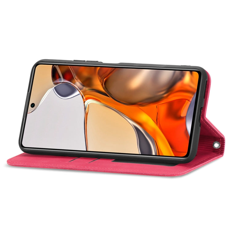 For Xiaomi Mi 11T / 11T Pro Retro Skin Feel Magnetic Horizontal Flip Leather Case with Holder & Card Slots & Wallet & Photo Frame