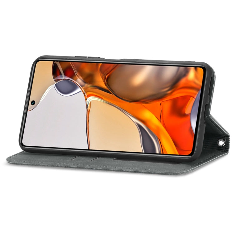 For Xiaomi Mi 11T / 11T Pro Retro Skin Feel Magnetic Horizontal Flip Leather Case with Holder & Card Slots & Wallet & Photo Frame