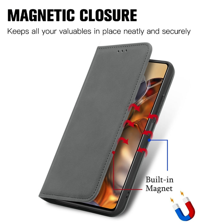 For Xiaomi Mi 11T / 11T Pro Retro Skin Feel Magnetic Horizontal Flip Leather Case with Holder & Card Slots & Wallet & Photo Frame