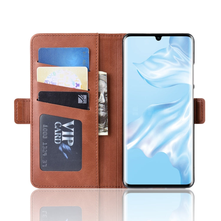 Dual-side Magnetic Buckle Horizontal Flip Leather Case for Huawei P30 Pro, with Holder & Card Slots & Wallet & Photo Frame