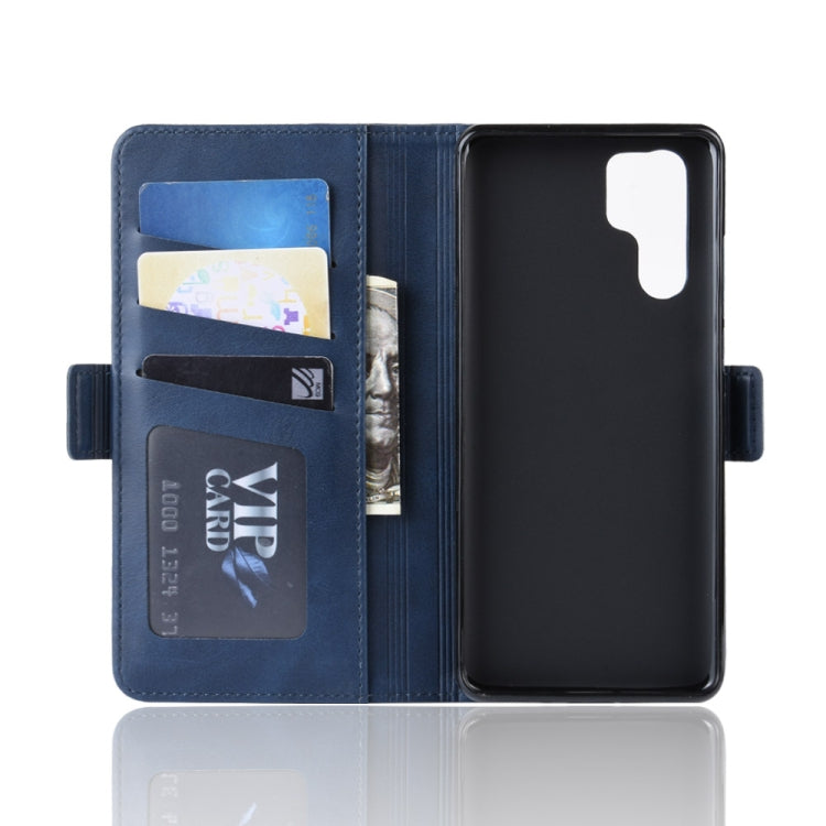 Dual-side Magnetic Buckle Horizontal Flip Leather Case for Huawei P30 Pro, with Holder & Card Slots & Wallet & Photo Frame