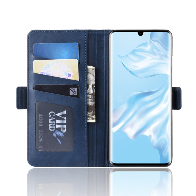 Dual-side Magnetic Buckle Horizontal Flip Leather Case for Huawei P30 Pro, with Holder & Card Slots & Wallet & Photo Frame