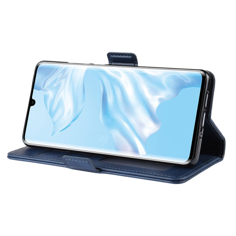 Dual-side Magnetic Buckle Horizontal Flip Leather Case for Huawei P30 Pro, with Holder & Card Slots & Wallet & Photo Frame