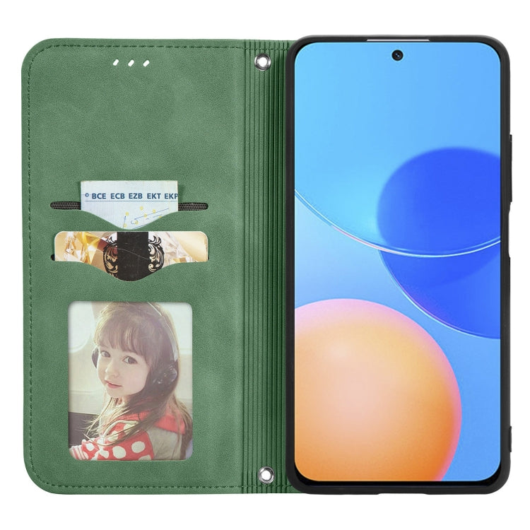 For Honor Play 5T Pro Retro Skin Feel Business Magnetic Horizontal Flip Leather Case With Holder & Card Slots & Wallet & Photo Frame