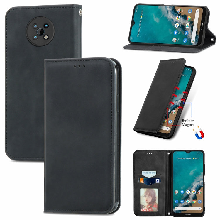 For Nokia G50 Retro Skin Feel Business Magnetic Horizontal Flip Leather Case With Holder & Card Slots & Wallet & Photo Frame