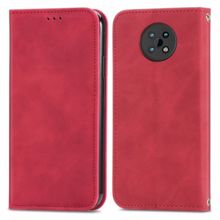 For Nokia G50 Retro Skin Feel Business Magnetic Horizontal Flip Leather Case With Holder & Card Slots & Wallet & Photo Frame