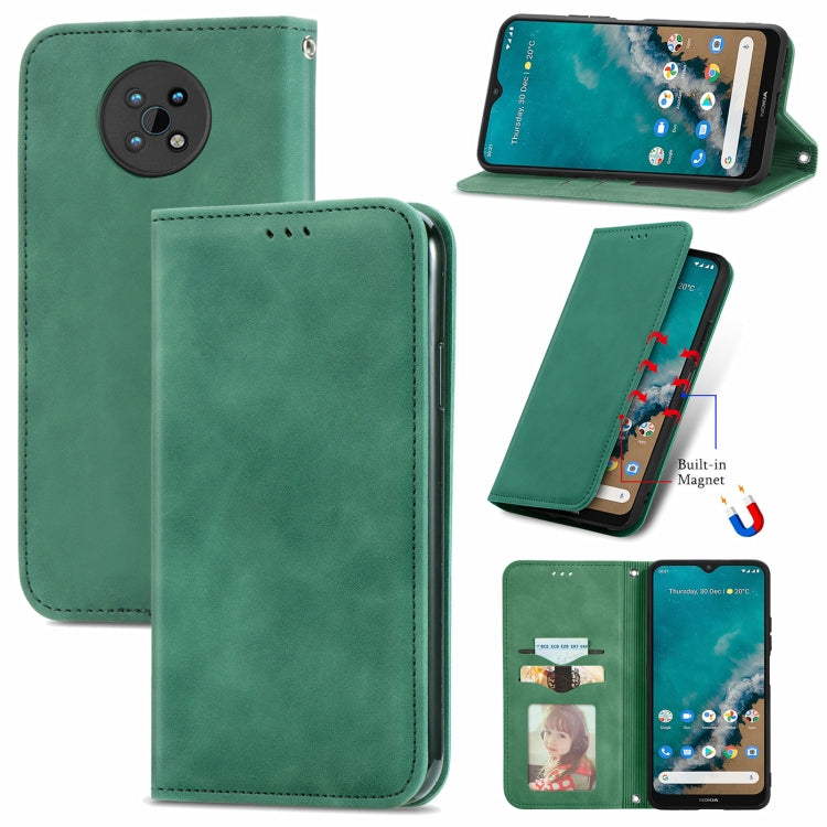 For Nokia G50 Retro Skin Feel Business Magnetic Horizontal Flip Leather Case With Holder & Card Slots & Wallet & Photo Frame