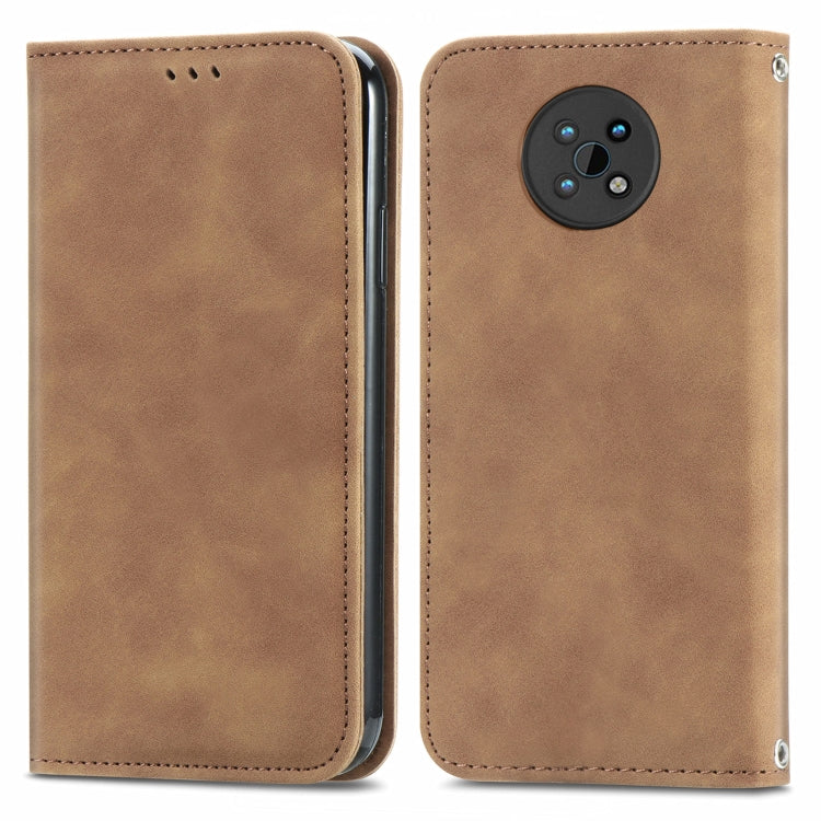 For Nokia G50 Retro Skin Feel Business Magnetic Horizontal Flip Leather Case With Holder & Card Slots & Wallet & Photo Frame