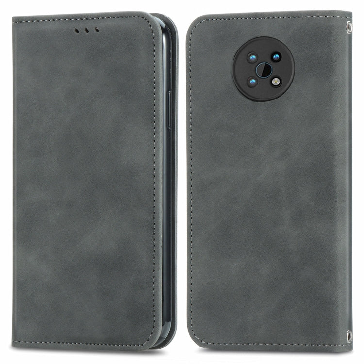 For Nokia G50 Retro Skin Feel Business Magnetic Horizontal Flip Leather Case With Holder & Card Slots & Wallet & Photo Frame