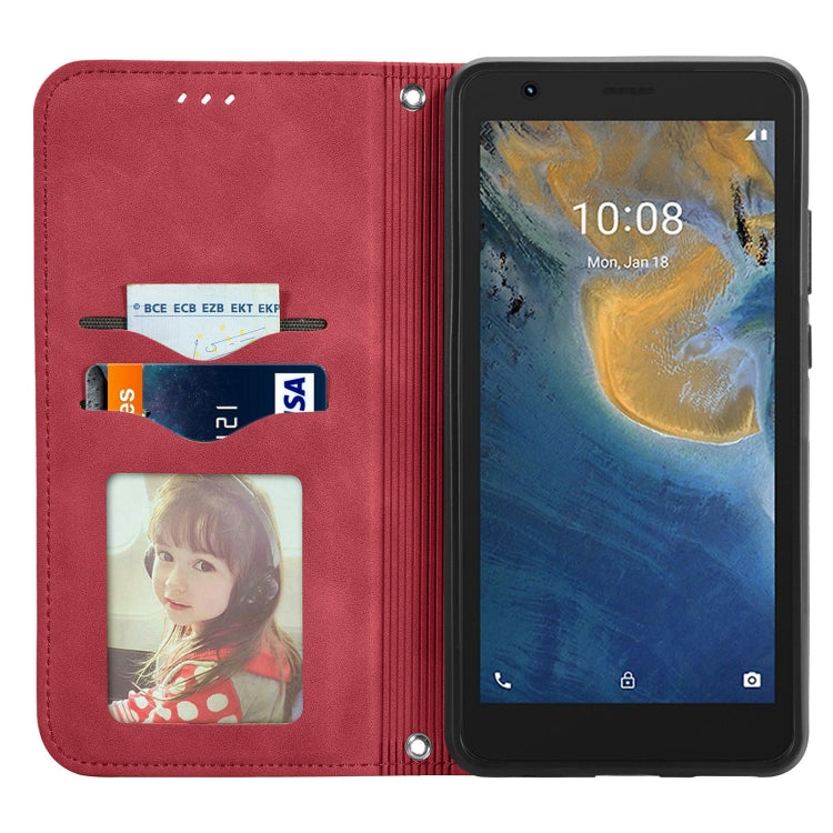 For ZTE Blade A31 Lite Retro Skin Feel Business Magnetic Horizontal Flip Leather Case With Holder & Card Slots & Wallet & Photo Frame