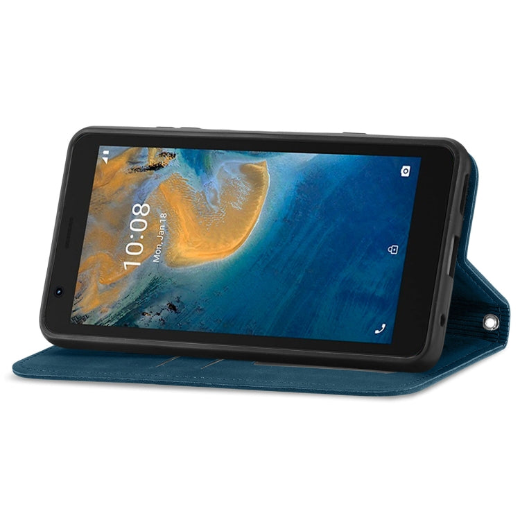 For ZTE Blade A31 Lite Retro Skin Feel Business Magnetic Horizontal Flip Leather Case With Holder & Card Slots & Wallet & Photo Frame