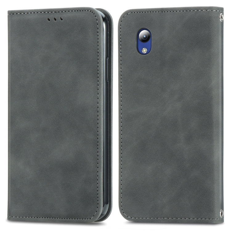 For ZTE Blade A31 Lite Retro Skin Feel Business Magnetic Horizontal Flip Leather Case With Holder & Card Slots & Wallet & Photo Frame