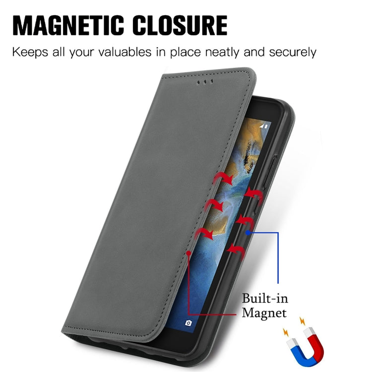 For ZTE Blade A31 Lite Retro Skin Feel Business Magnetic Horizontal Flip Leather Case With Holder & Card Slots & Wallet & Photo Frame