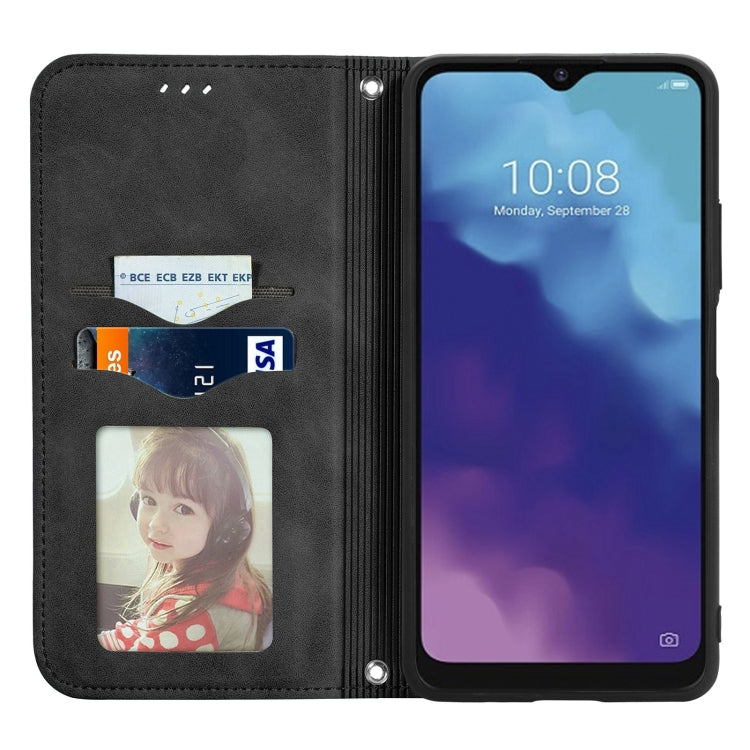 For ZTE V30 VITA Retro Skin Feel Business Magnetic Horizontal Flip Leather Case With Holder & Card Slots & Wallet & Photo Frame