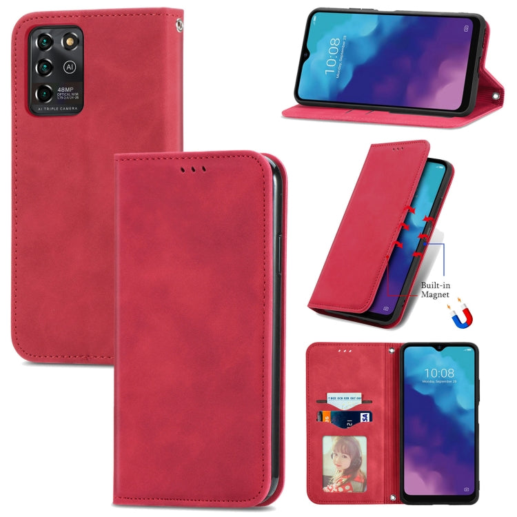 For ZTE V30 VITA Retro Skin Feel Business Magnetic Horizontal Flip Leather Case With Holder & Card Slots & Wallet & Photo Frame