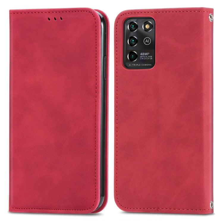 For ZTE V30 VITA Retro Skin Feel Business Magnetic Horizontal Flip Leather Case With Holder & Card Slots & Wallet & Photo Frame