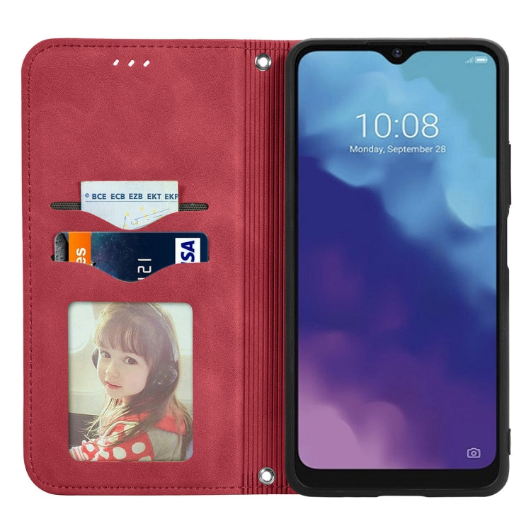 For ZTE V30 VITA Retro Skin Feel Business Magnetic Horizontal Flip Leather Case With Holder & Card Slots & Wallet & Photo Frame
