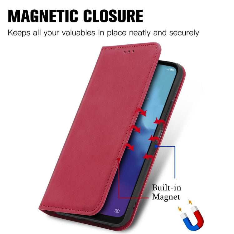 For ZTE V30 VITA Retro Skin Feel Business Magnetic Horizontal Flip Leather Case With Holder & Card Slots & Wallet & Photo Frame
