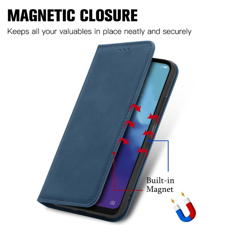 For ZTE V30 VITA Retro Skin Feel Business Magnetic Horizontal Flip Leather Case With Holder & Card Slots & Wallet & Photo Frame