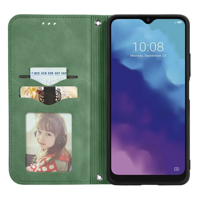 For ZTE V30 VITA Retro Skin Feel Business Magnetic Horizontal Flip Leather Case With Holder & Card Slots & Wallet & Photo Frame