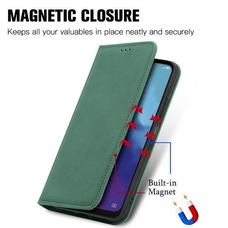 For ZTE V30 VITA Retro Skin Feel Business Magnetic Horizontal Flip Leather Case With Holder & Card Slots & Wallet & Photo Frame