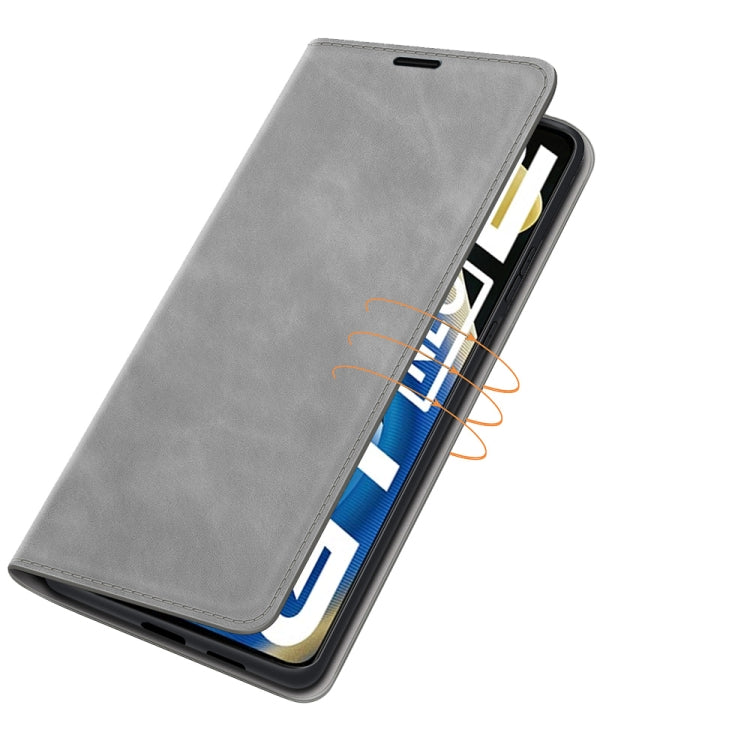 For OPPO Realme GT Neo2 Retro-skin Business Magnetic Suction Leather Case with Holder & Card Slots & Wallet