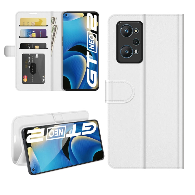 For OPPO Realme GT Neo2 R64 Texture Single Horizontal Flip Protective Case with Holder & Card Slots & Wallet& Photo Frame