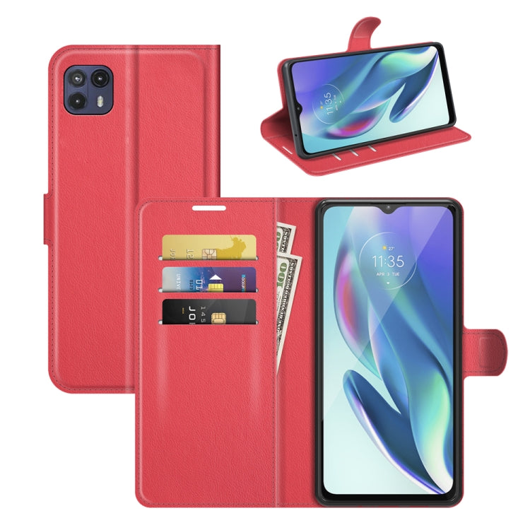 For Motorola Moto G50 5G Litchi Texture Horizontal Flip Protective Case with Holder & Card Slots & Wallet