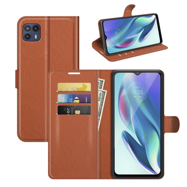 For Motorola Moto G50 5G Litchi Texture Horizontal Flip Protective Case with Holder & Card Slots & Wallet