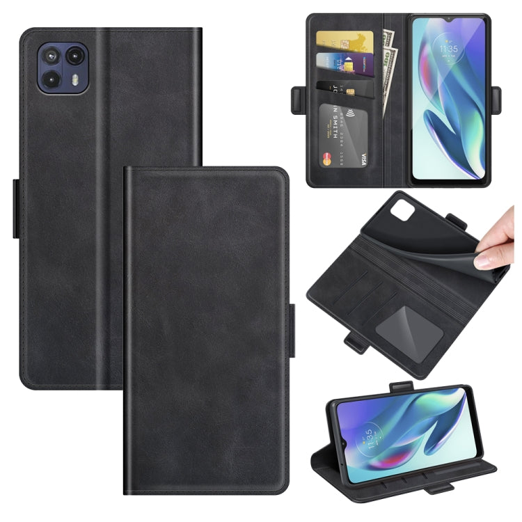 For Motorola Moto G50 5G Dual-side Magnetic Buckle Horizontal Flip Leather Case with Holder & Card Slots & Wallet