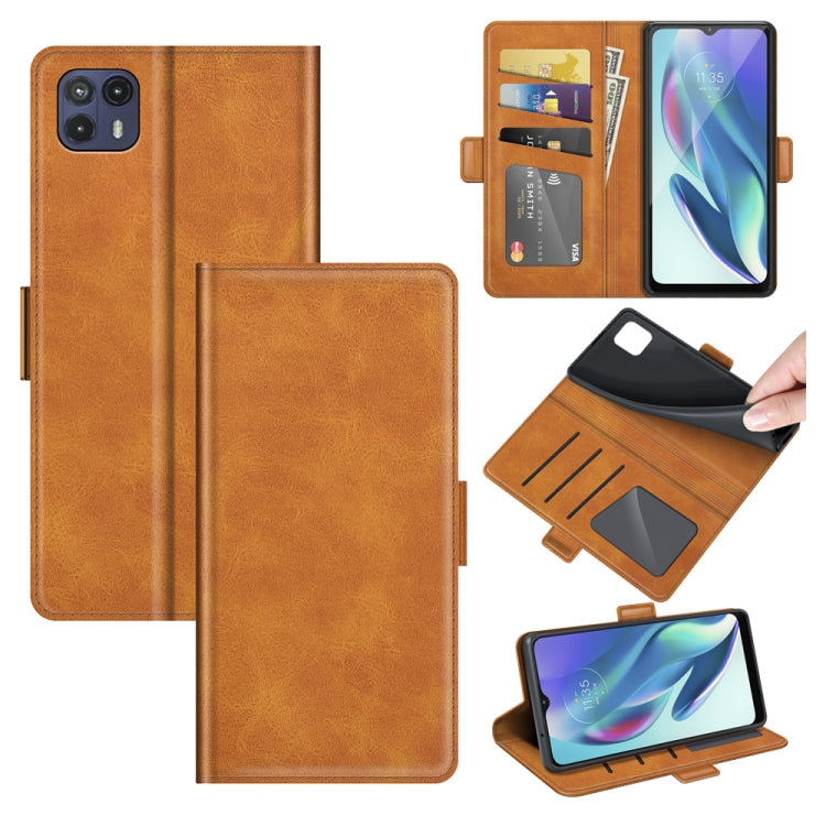 For Motorola Moto G50 5G Dual-side Magnetic Buckle Horizontal Flip Leather Case with Holder & Card Slots & Wallet