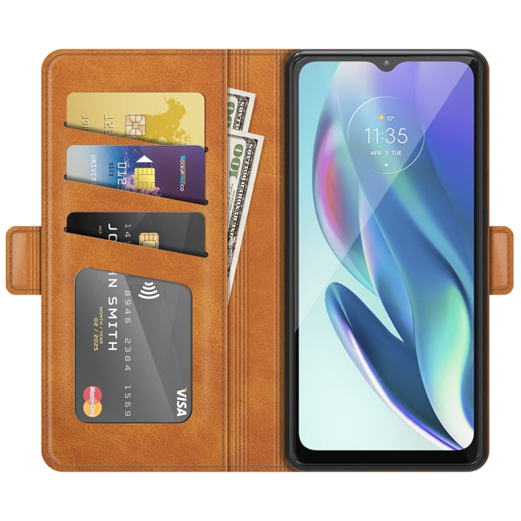 For Motorola Moto G50 5G Dual-side Magnetic Buckle Horizontal Flip Leather Case with Holder & Card Slots & Wallet