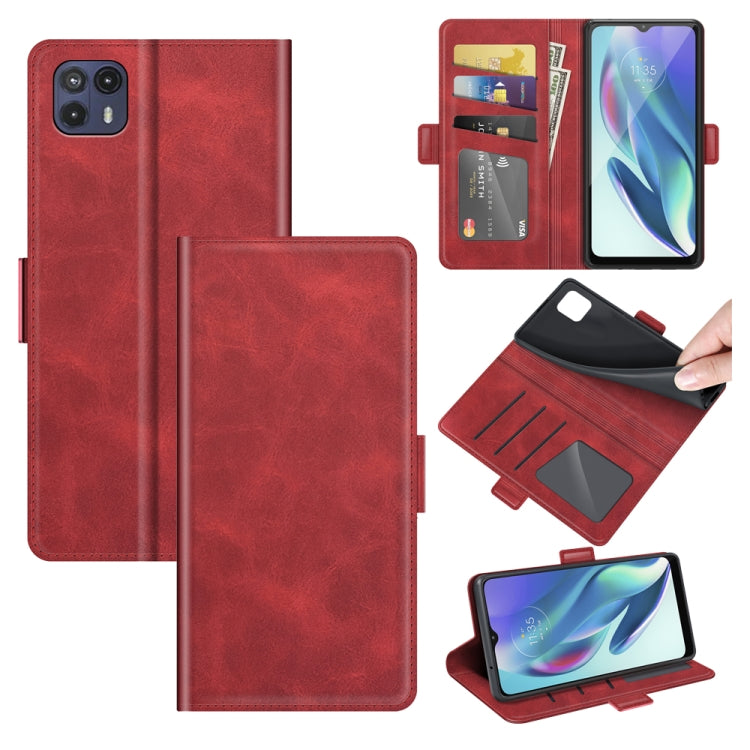 For Motorola Moto G50 5G Dual-side Magnetic Buckle Horizontal Flip Leather Case with Holder & Card Slots & Wallet