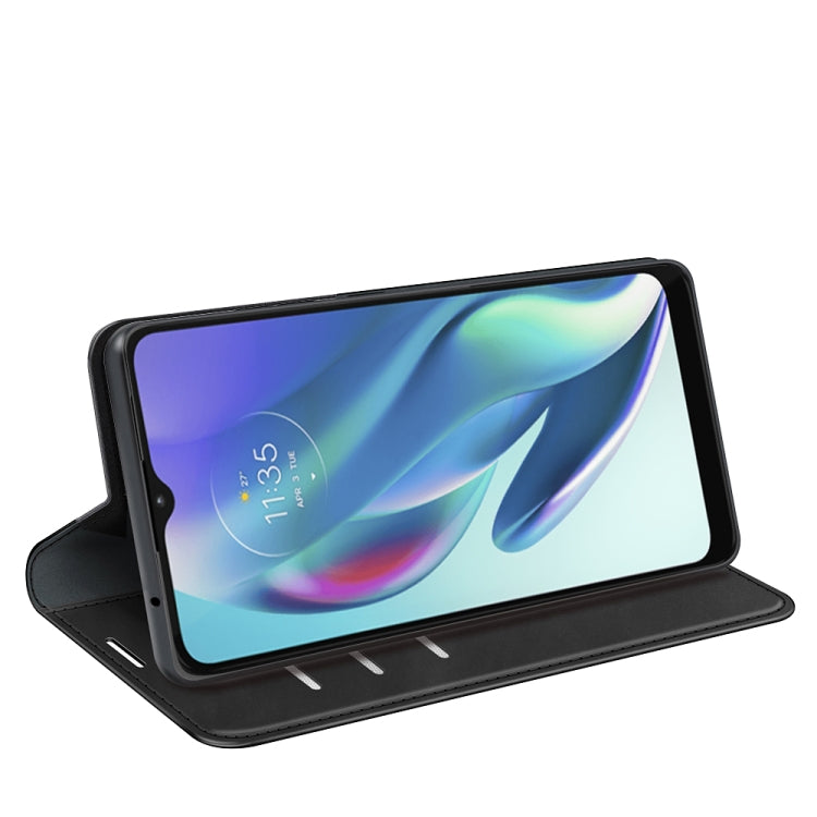 For Motorola Moto G50 5G Retro-skin Business Magnetic Suction Leather Case with Holder & Card Slots & Wallet