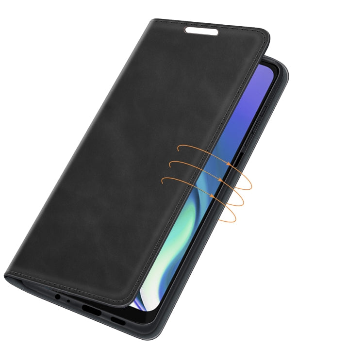 For Motorola Moto G50 5G Retro-skin Business Magnetic Suction Leather Case with Holder & Card Slots & Wallet