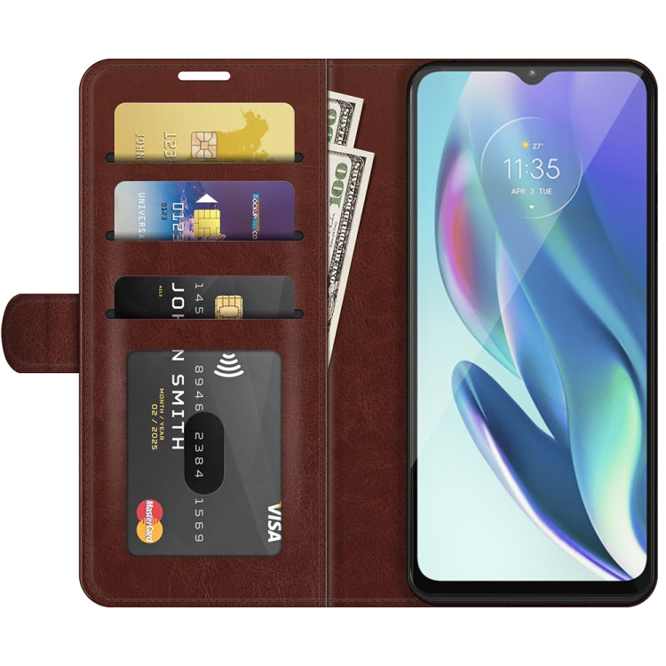 For Motorola Moto G50 5G R64 Texture Single Horizontal Flip Protective Case with Holder & Card Slots & Wallet& Photo Frame