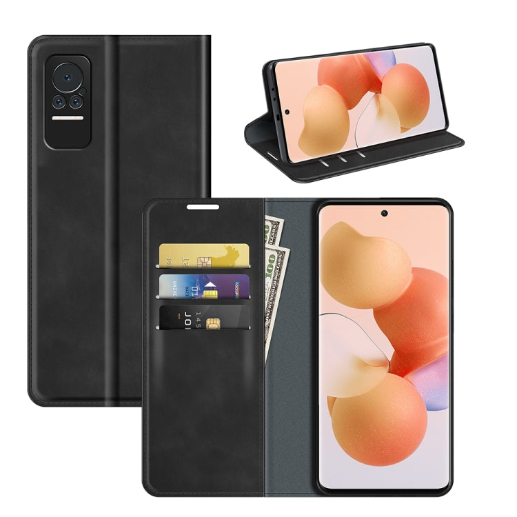 For Xiaomi Civi Retro-skin Magnetic Suction Leather Case with Holder & Card Slots & Wallet