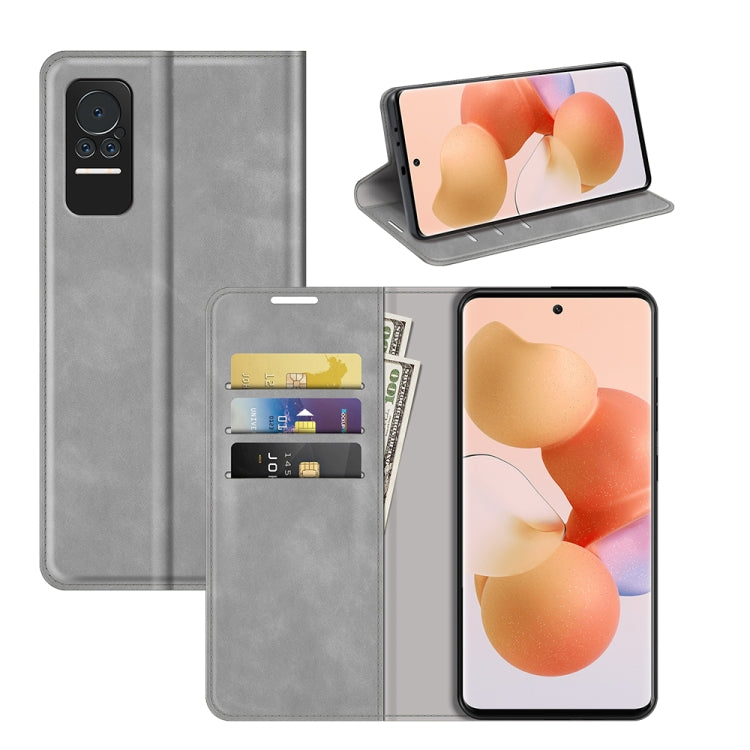 For Xiaomi Civi Retro-skin Magnetic Suction Leather Case with Holder & Card Slots & Wallet