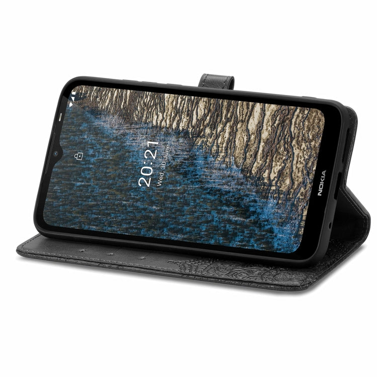 For Nokia C20 Mandala Embossing Pattern Horizontal Flip Leather Case with Holder & Card Slots & Wallet & Lanyard