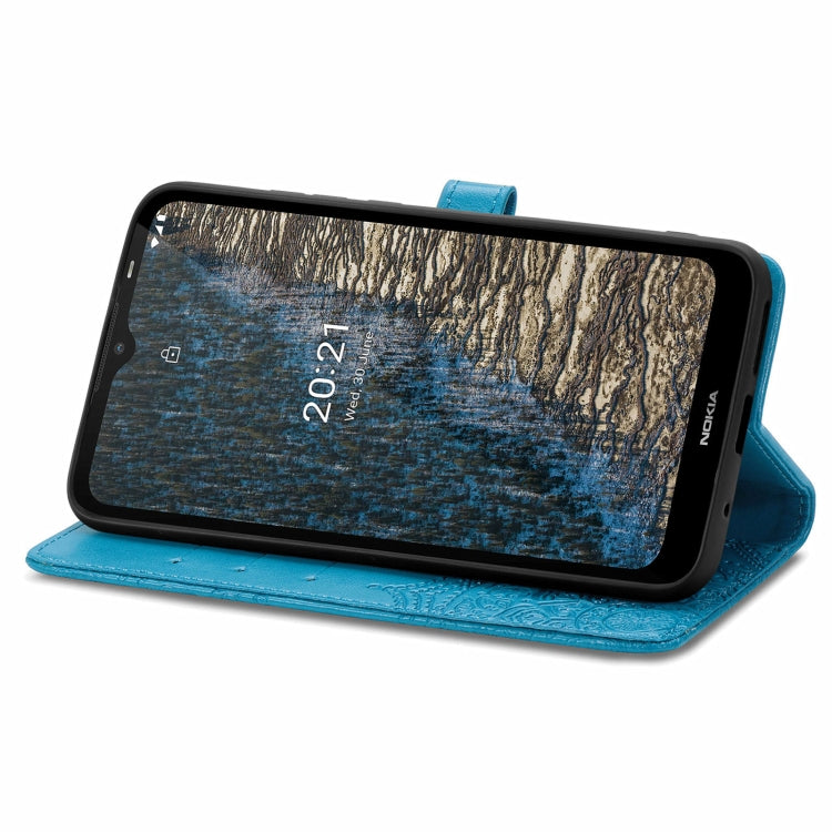 For Nokia C20 Mandala Embossing Pattern Horizontal Flip Leather Case with Holder & Card Slots & Wallet & Lanyard