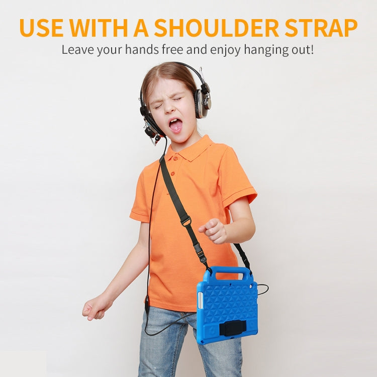 For Lenovo M10 X306X / X306F Diamond Series EVA Anti-Fall Shockproof Sleeve Protective Shell Case with Holder & Strap