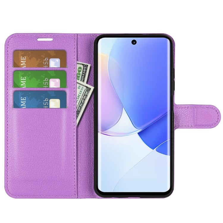 For Huawei nova 9 Litchi Texture Horizontal Flip Protective Case with Holder & Card Slots & Wallet