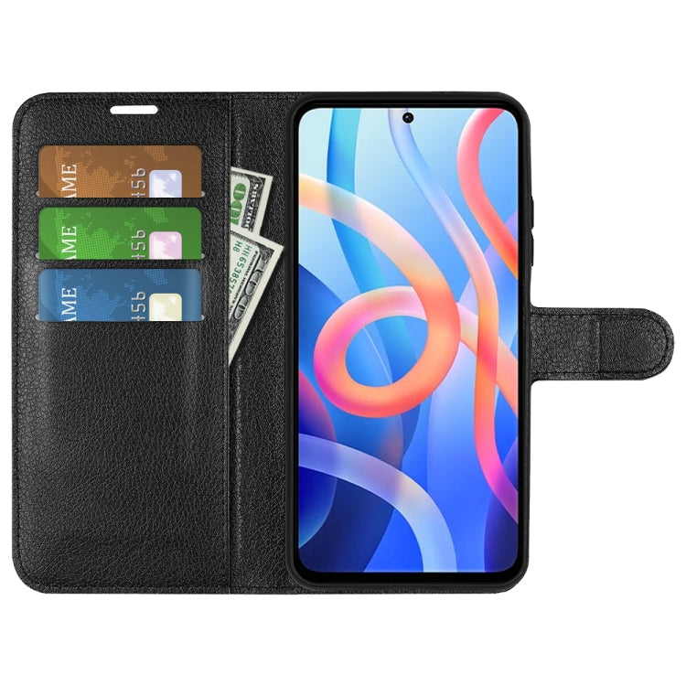 For Xiaomi Redmi Note 11 Litchi Texture Horizontal Flip Protective Case with Holder & Card Slots & Wallet
