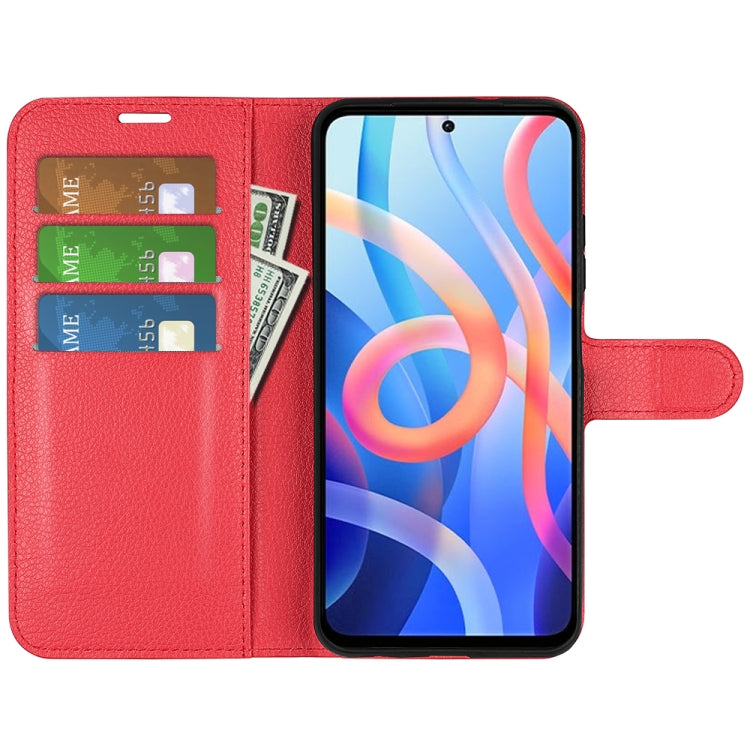 For Xiaomi Redmi Note 11 Litchi Texture Horizontal Flip Protective Case with Holder & Card Slots & Wallet